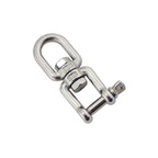 Swivel Shackles Mooring Anchor Chains 304 Stainless Steel Swivel Connector for Marine Boat, 6mm