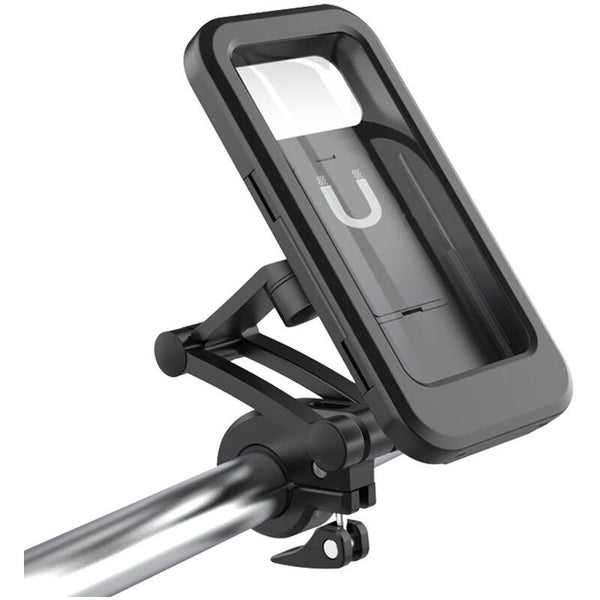 Waterproof 360 Swivel Bike Phone Holder with Touch Screen - Black