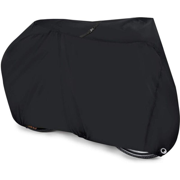 190T Nylon Waterproof Bicycle Cover with Lockable Storage Bag - Black