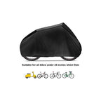 Bike Cover Waterproof Rain Cover 190T Nylon UV Rain Protection Heavy Duty Dust Cover for MTB Road Bike with Lockable Storage Bag, Black