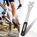 Bicycle Pedal Wrench, Bicycle Pedal Wrench with Extra Long Handle, Multi Purpose Pedal Removal Tool, 0.5625 and Hex Hole, 15mm, 10mm, 8mm, 6mm