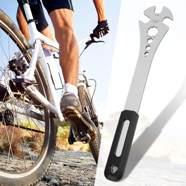 Multi-purpose Bicycle Pedal Wrench with Extra Long Handle (0.5625)