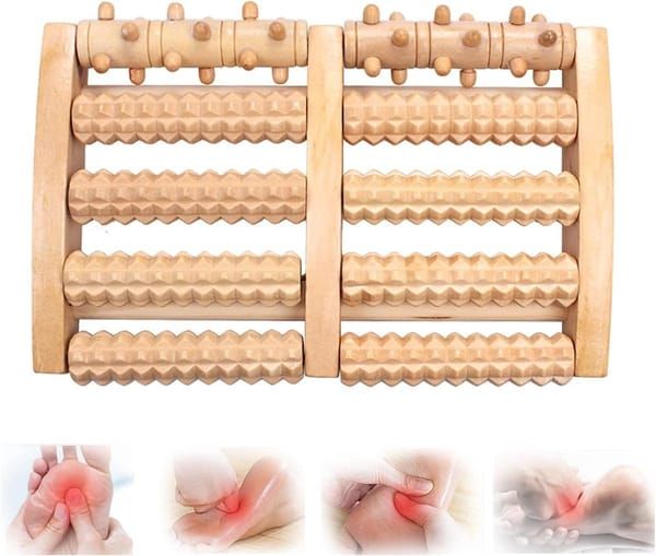 Wooden Foot Roller Massager
