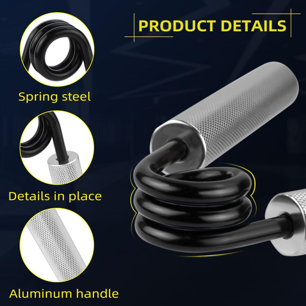 No Slip Heavy-Duty Metal Grip Strength Trainer Forearm for Muscle Building Hand Rehabilitation Home Gym Exerciser Training Recovery Non-slip Gripper Wrist Finger Strengthener