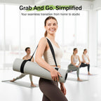 Yoga Mat Straps for Carrying, Adjustable Yoga Mat Carrier Sling Fits All Mats(Mat Not Included)
