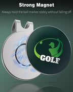 Golf Hat Clips Magnetic Golf Ball Marker Holders for Golf Hats Caps Pants Gloves Bags Visors Belts Nickel-Plated Alloy Clips for Metal Golf Ball Markers (Ball Marker Not Included)