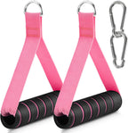 2 Pack Upgraded Exercise Handles, Gym Handle Equipment for Cable Machine Attachments, Strength Training Workout, Pilates, Home Gym, Resistance Bands, Heavy Duty Workout Accessories