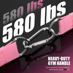 2 Pack Upgraded Exercise Handles, Gym Handle Equipment for Cable Machine Attachments, Strength Training Workout, Pilates, Home Gym, Resistance Bands, Heavy Duty Workout Accessories
