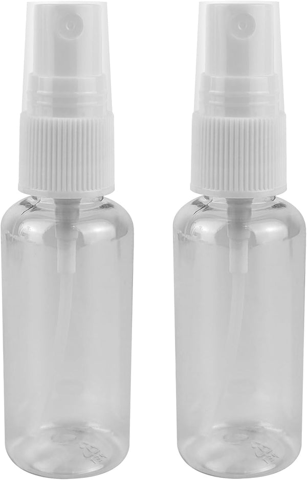 2-Pack 30ml Refillable Fine Mist Spray Bottles