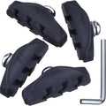 2 Pairs (4 Pieces) Bike Brake Pads, Rubber V-Brake Pads for Mountain & Road Bicycle,Quiet & Non-Skid Cycling Accessories for Enhanced Safety,50mm,Black