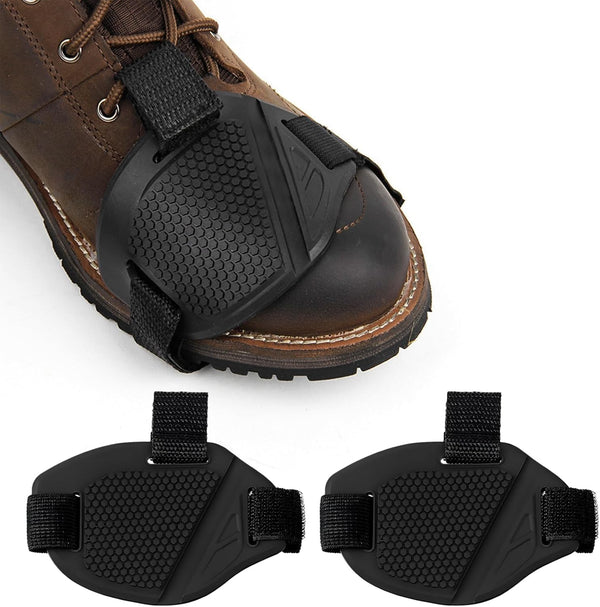 2PCS Motorcycle Shift Pad, Anti-Slip Rubber Protective Motorcycle Boot Cover, Adjustable Motorbike Shoe Boot Protector (2 PCS)