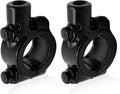 2PCS Motorcycle Handlebar Mirror Mount Holder, 8mm 7/8" Handlebar Clamp Rearview Side Mirror Adapter, Aluminum Motorcycle Mirror Mount Clamp for ATV Street Bike Scooter (Black, 8mm)