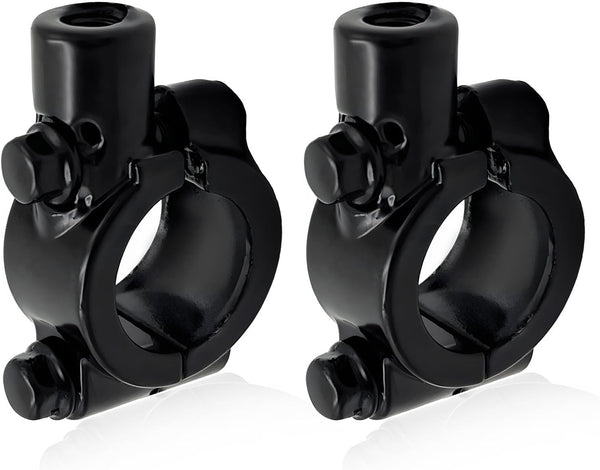 2PCS Motorcycle Handlebar Mirror Mount Holder, 8mm 7/8