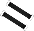 2 PCS Motorcycle Battery Strap, Elastic Rubber Battery Strap Fixed Holder Belt with Metal Buckles, Stretchable Tie Down Band Replacement for ATV Scooter Motorcycle Batteries