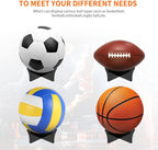 Acrylic Ball Stand Holder - Display Stand for Football, Basketball, Soccer, Volleyball, Rugby & More - Trophy & Memorabilia Showcase