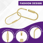 Brass Screw Lock Keychain Holder, 3 Sizes Key Ring Gold Carabiner Clip for Hanging Crafts and Various Keys