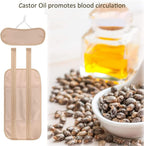 2 Pack Castor Oil Pack Wrap, Reusable Organic Castor Oil Pack Kit, Castor Oil Packs with Adjustable Elastic Strap Bamboo Cotton Machine Washable Anti Oil Leak (Pink)