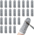 20 Pieces Cut Resistant Finger Cots Protection Reusable Finger Thumb Protector Gloves for Kitchen Sculpture Work (2.2 Inch)