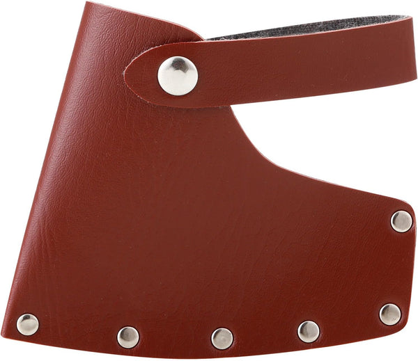 Leather Axe Sheath, Adjustable Hatchet Head Sheath, Durable Hatchet Blade Protector Case Cover Great Camping Accessories for Lumberjack Outdoors Work Essentials, Brown