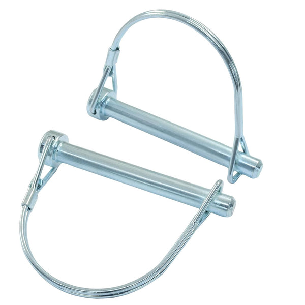 2 Pack Trailer Coupler Pin, Zinc Plated Carbon Steel Locking Pin, 5/16