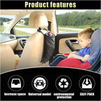 2PCS Car Trash Bag, Auto Portable Trash Can Universal Hanging Car Garbage Bag, Waterproof Garbage Can with Elastic Opening, Car Organizer Auto Accessories for Car, Home, Outdoor