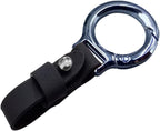 Carabiner Key Ring Clip, Car Fob Key Keychain Holder Car Keychain Clip for Men Women, Key Ring Belt Holder (Black)