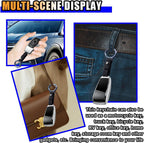 Carabiner Key Ring Clip, Car Fob Key Keychain Holder Car Keychain Clip for Men Women, Key Ring Belt Holder (Black)