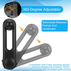 17mm Ball Mount Extension Arm, 360-Degree Rotatable Extender, 2.04 Inch Adjustable Length, Balls Mount Phone Extension Holder Arm 17mm Female to Male Ball Extender for Car Phone Holder, Black