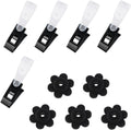 Garden Flag Rubber Stoppers and Tiger 10 Pieces Pack Stand Holder Pole Anti-Wind Clips for Flags Stopper Yard Clip Stops Accessories Poles