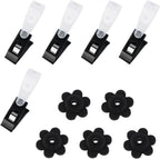 Garden Flag Rubber Stoppers and Tiger 10 Pieces Pack Stand Holder Pole Anti-Wind Clips for Flags Stopper Yard Clip Stops Accessories Poles