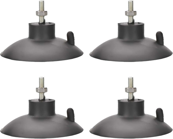4 Pcs French Fry Suction Cup Feet for Industrial Commercial French Fry Cutter (Black)
