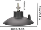 4 PCs French Fry Suction Cup Feet Commercial Suction Cup Feet with Screws for Industrial Commercial French Fry Cutter (Black)