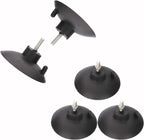 4 PCs French Fry Suction Cup Feet Commercial Suction Cup Feet with Screws for Industrial Commercial French Fry Cutter (Black)