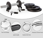 Spring Clip Collars 1 Inch Olympic Barbell Clamps Dumbbell Clips Weight Bar Clips for Weightlifting, Powerlifting, Strength Training