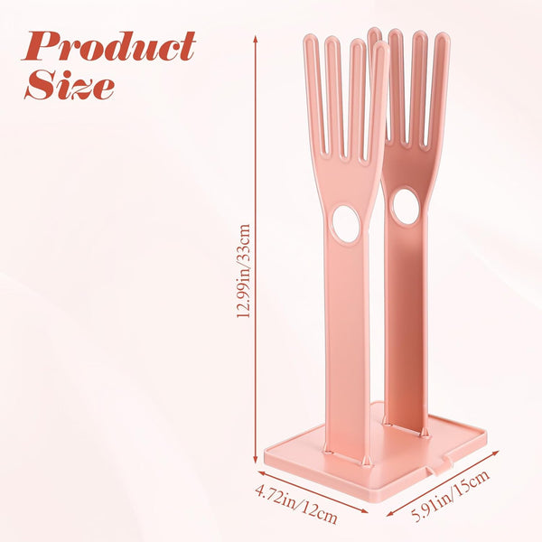 2 Pcs Kitchen Glove Holder, Kitchen Glove Stand Holder Plastic Glover Drying Dryer Rack