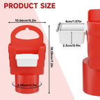French Fry Holder and Dip Sauce Holder Set for Car, Mini Sauce Holder for On-The-Go Snacking, Idea for Men and Women Stocking Stuffer, for Holiday Present (Red)