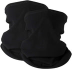 2 Pack Winter Neck Warmer Gaiter,Soft Fleece Windproof Face Cover Mask Scarf Bandana for Men & Women Outdoor Sports