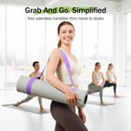 Yoga Mat Straps for Carrying, Adjustable Yoga Mat Carrier Sling Fits All Mats(Mat Not Included)