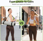 Yoga Mat Straps for Carrying, Adjustable Yoga Mat Carrier Sling Fits All Mats(Mat Not Included)