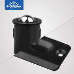 4 Pack Drive in Ball Catch with Strike Plate for Closet Doors, Black, 13/16 Inch x 1-1/8 Inchs,Die-cast, Adjustable Tension Ball