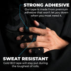Jiu Jitsu Tape - Strong Athletic Finger Tape, 1/2" x 30' - Protect Fingers and Toes in MMA, Judo, Wrestling, Martial Arts, Rock Climbing