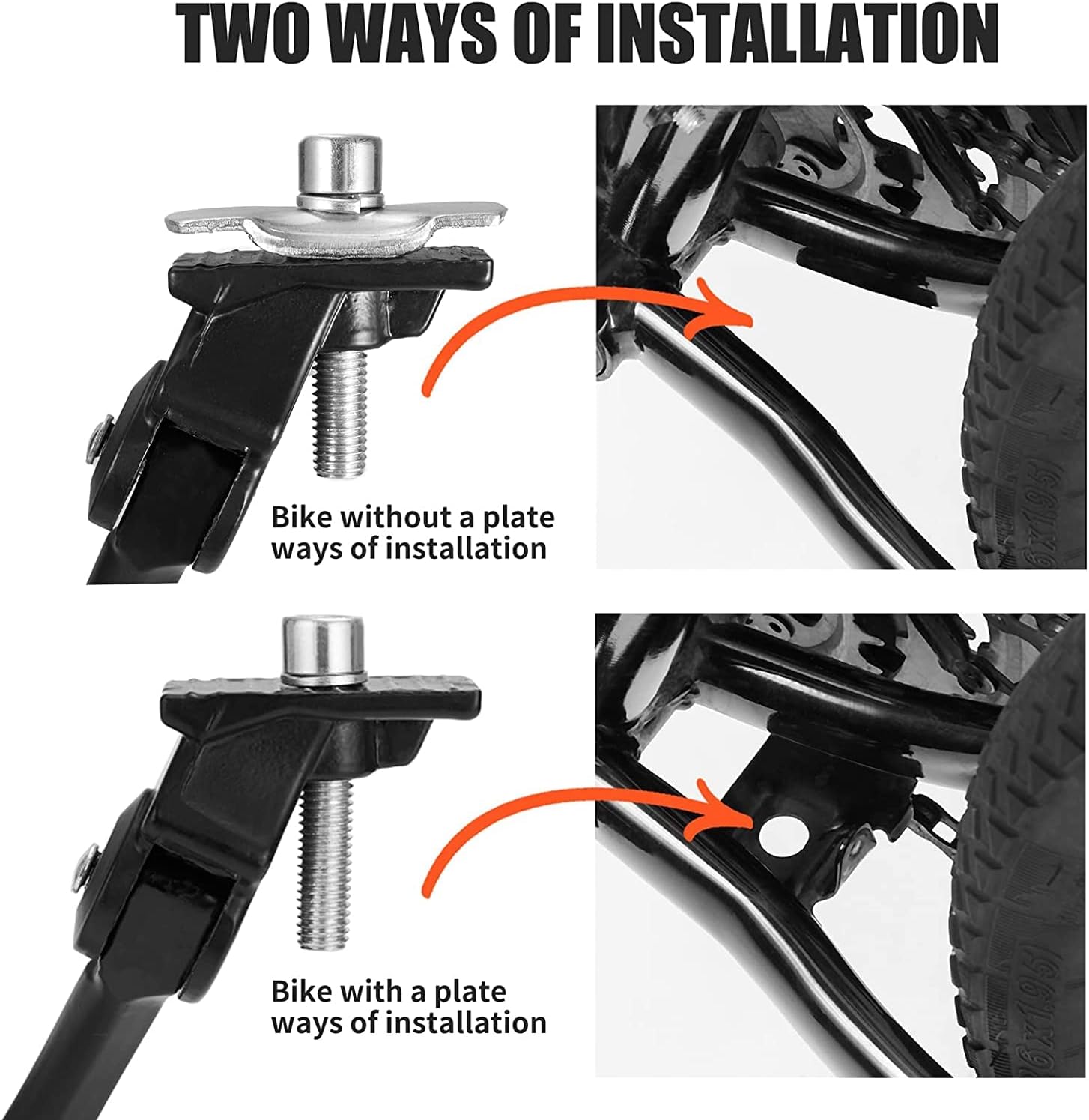 Bike Kickstand Children's Bicycle Kickstand Stand Folding Cycling Center Bracket 12" 14" 16" 18" 20" 22" 24" 26" 28" Bike Racks