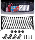Cargo Net Stretchable, Adjustable Elastic Trunk Cargo Organizer Net Storage Organizer Net with Hooks, Universal Car Accessory for Cars, Trucks, SUVs