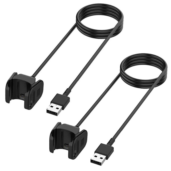 Charger for Fitbit Charge 4 & 3, Replacement Charging Cable Clip Cord for Fitbit Activity Tracker (3.3ft/1m) (2)
