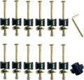 12 PCS Long Trampoline Screws and Bolts, Trampoline Bolts and Nuts, Trampoline Enclosure Pole Gap Spacers,Trampoline Replacement Accessories