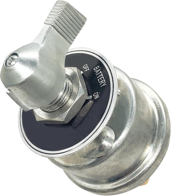 Battery Disconnect Switch 12V - 48V, Master Battery Switch Disconnect Power Cut Shut Off for Car, RV and Boat (200A, On/Off)