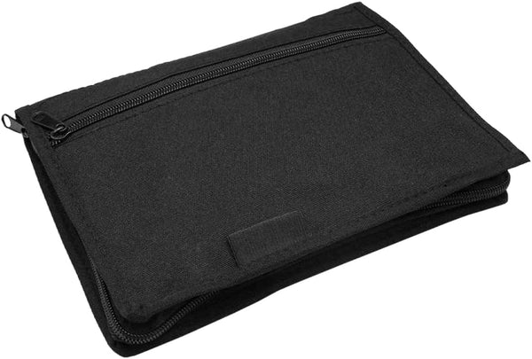 Car Registration Insurance Holder, Glove Box Compartment Organizer Owner Manual Zipped Case, Multipurpose Oxford Cloth Vehicle Document Holder for Essential Gadgets Cards