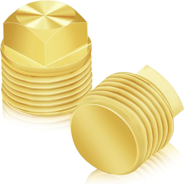 2 Pcs Boat Drain Plug, Solid Brass Boat Plug 1/2 Inch NPT Boat Plugs Hull