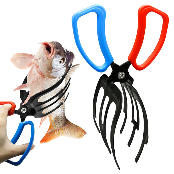 Fish Gripper, Fish Grabber Tool Metal Fish Grippers for Fishing, 3 Claw Fish Grips Anti-Slip Fishing Pliers Gripper Control Clamp Claw Fish Pliers Catch Fish Fishing Accessories, Ideal for Anglers¡­
