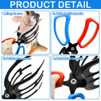 Fish Gripper, Fish Grabber Tool Metal Fish Grippers for Fishing, 3 Claw Fish Grips Anti-Slip Fishing Pliers Gripper Control Clamp Claw Fish Pliers Catch Fish Fishing Accessories, Ideal for Anglers¡­
